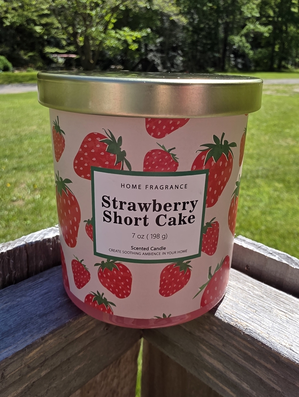 Strawberry Shortcake Candle 7 Ounces NEW 3.5" Height x 3" Wide